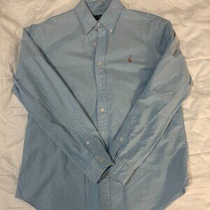 Polo - Ralph Lauren Men's Oxford Button Down Shirt, Size L, Blue